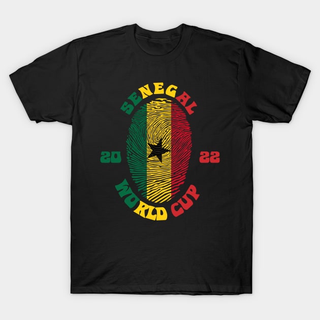 Senegal World Cup 2022 T-Shirt by Lotemalole